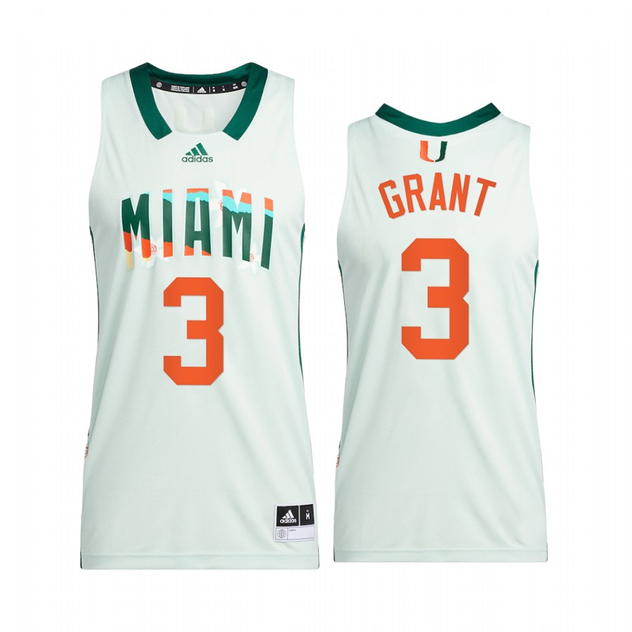 Malcolm Grant Miami Hurricanes White Jersey Honoring Black Excellence Alumni