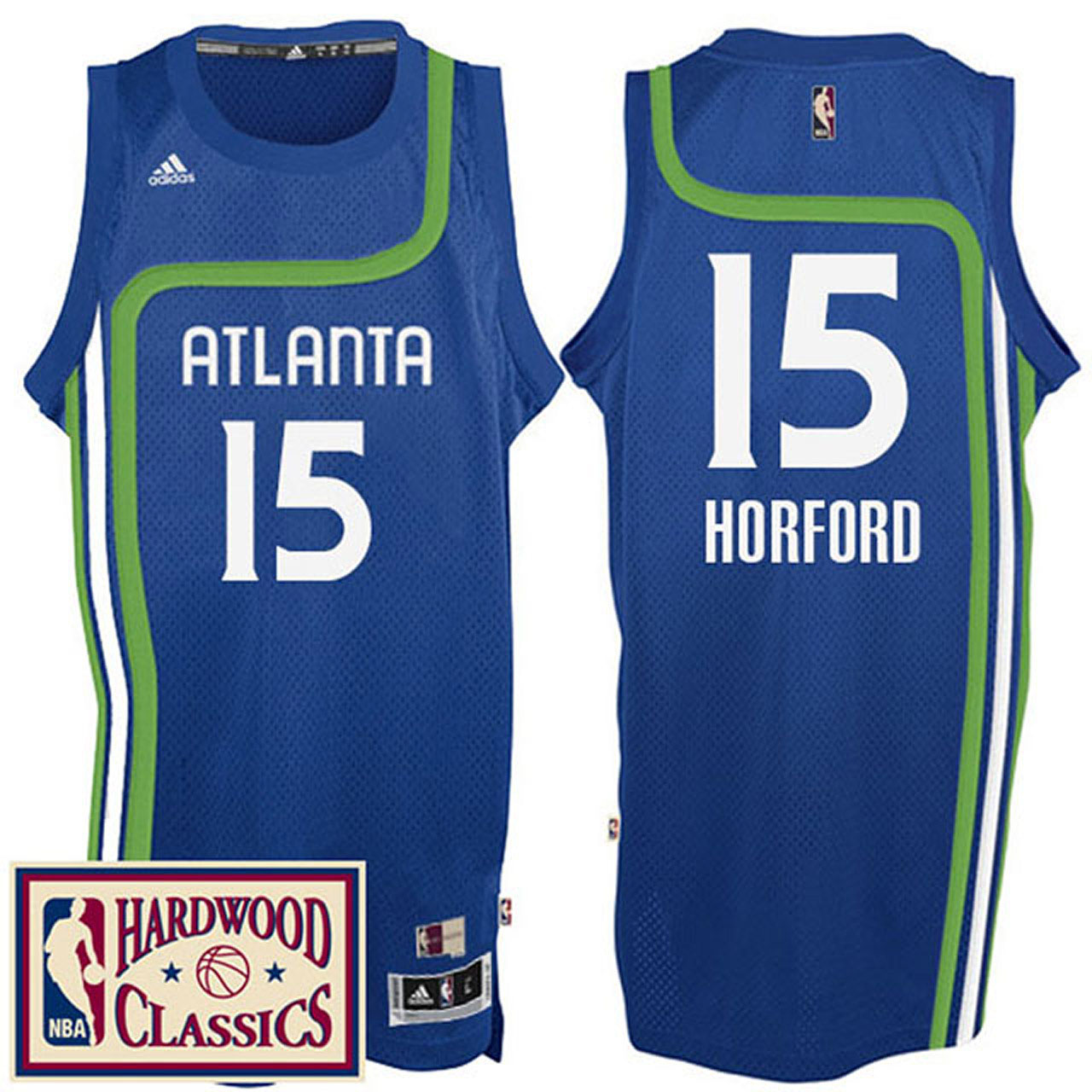 Male 2016-17 Season Atlanta Hawks #15 Hardwood Classics Throwback Royal Jersey Al Horford Jersey