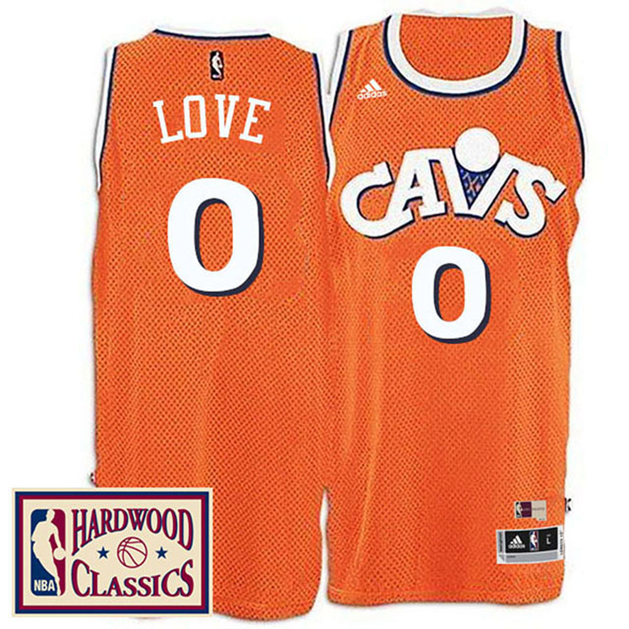 Male 2016-17 Season Cleveland Cavaliers #0 Hardwood Classics Throwback Orange Jersey Kevin Love Jersey