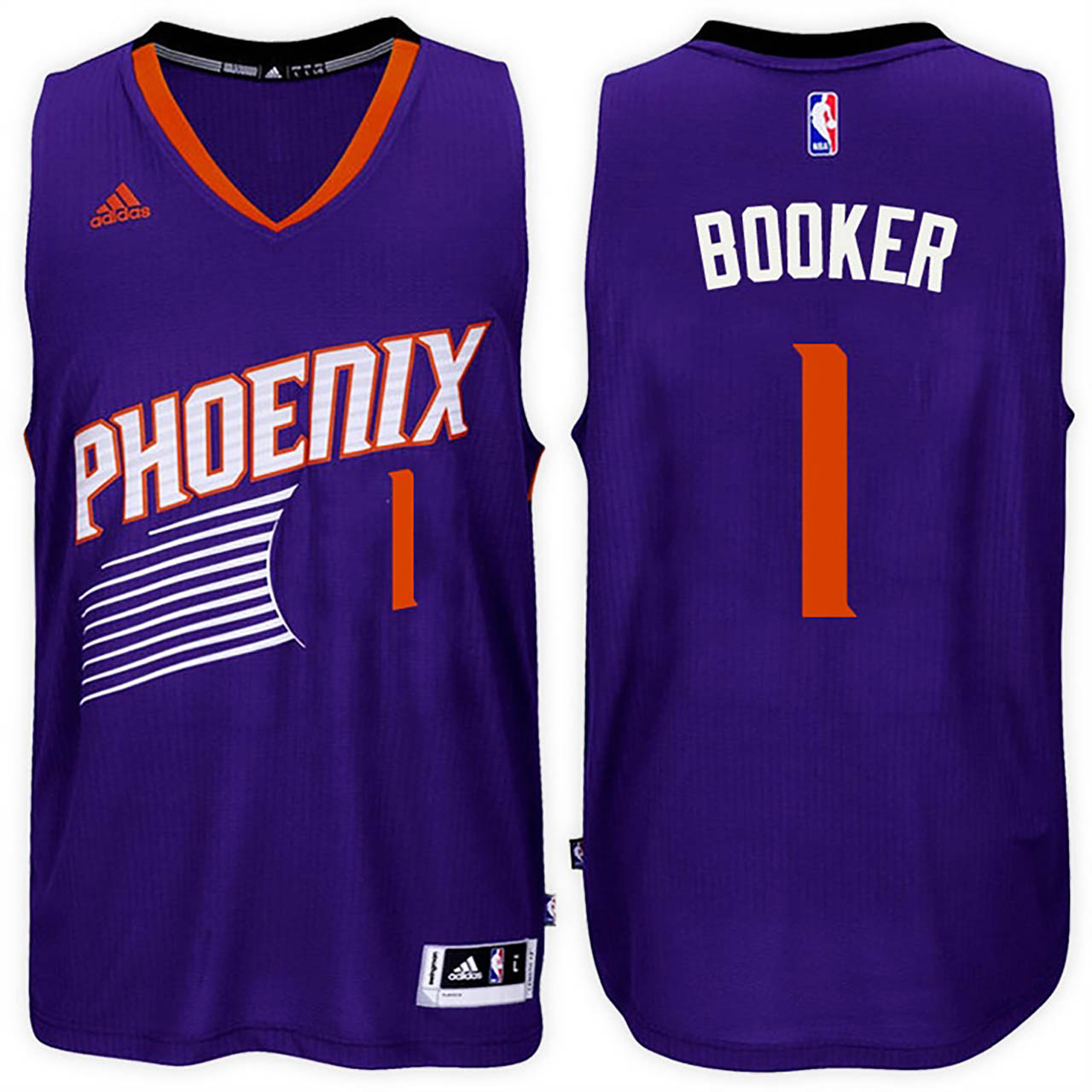 Male 2016-17 Season Devin Booker Phoenix Suns #1 New Swingman Road Purple Jersey
