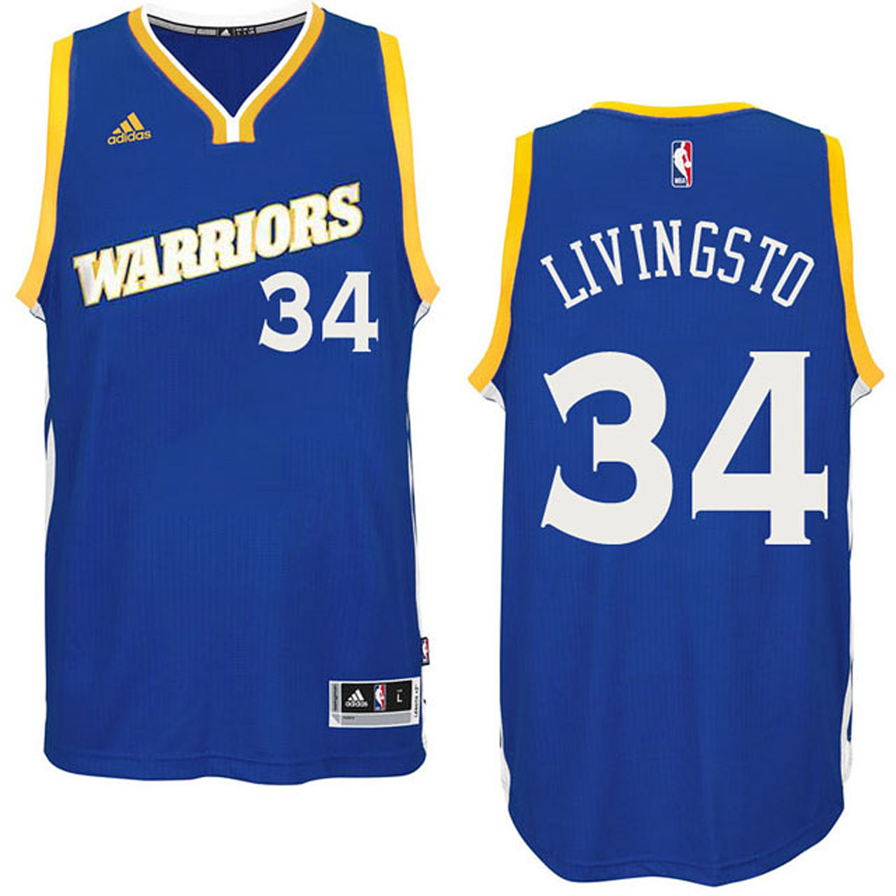 Male 2016-17 Season Golden State Warriors #34 Run TMC Royal Crossover Alternate Swingman Jersey-Shaun Livingston Jersey