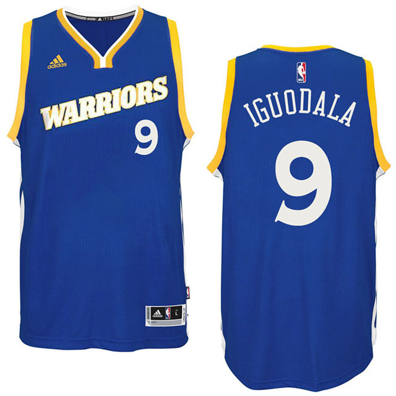 Male 2016-17 Season Golden State Warriors #9 Run TMC Royal Crossover Alternate Swingman Jersey-Andre Iguodala Jersey