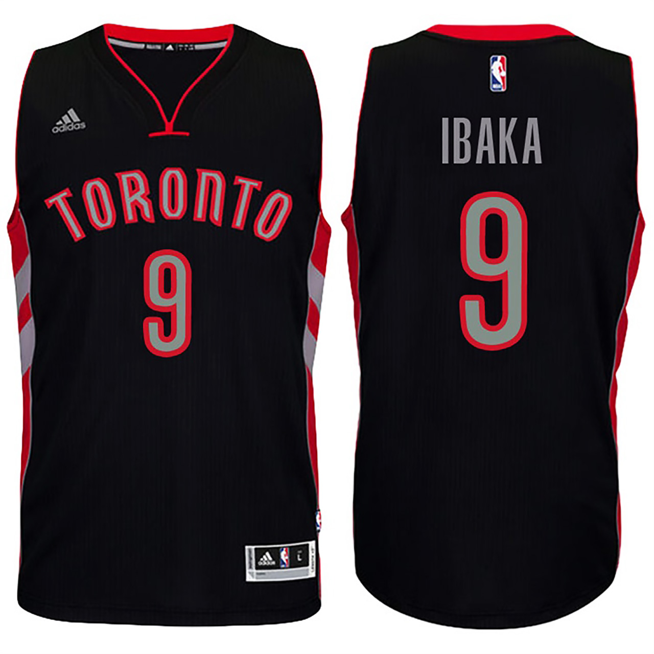 Male 2016-17 Season Serge Ibaka Toronto Raptors #9 New Swingman Alternate Black Jersey