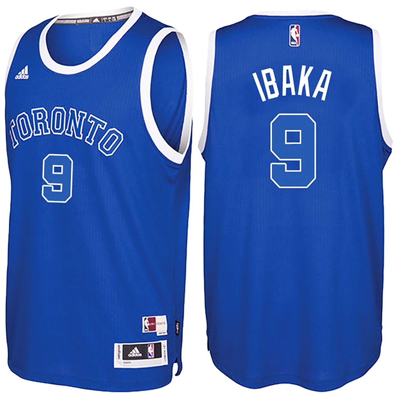 Male 2016-17 Season Serge Ibaka Toronto Raptors #9 New Swingman Alternate Blue Jersey