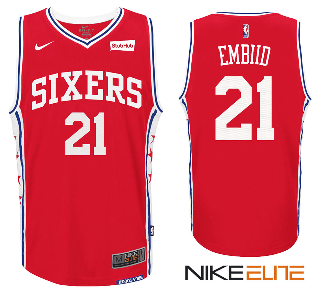 Male 2017-2018 New Season Joel Embiid Philadelphia 76ers #21 Red Alternate Jersey