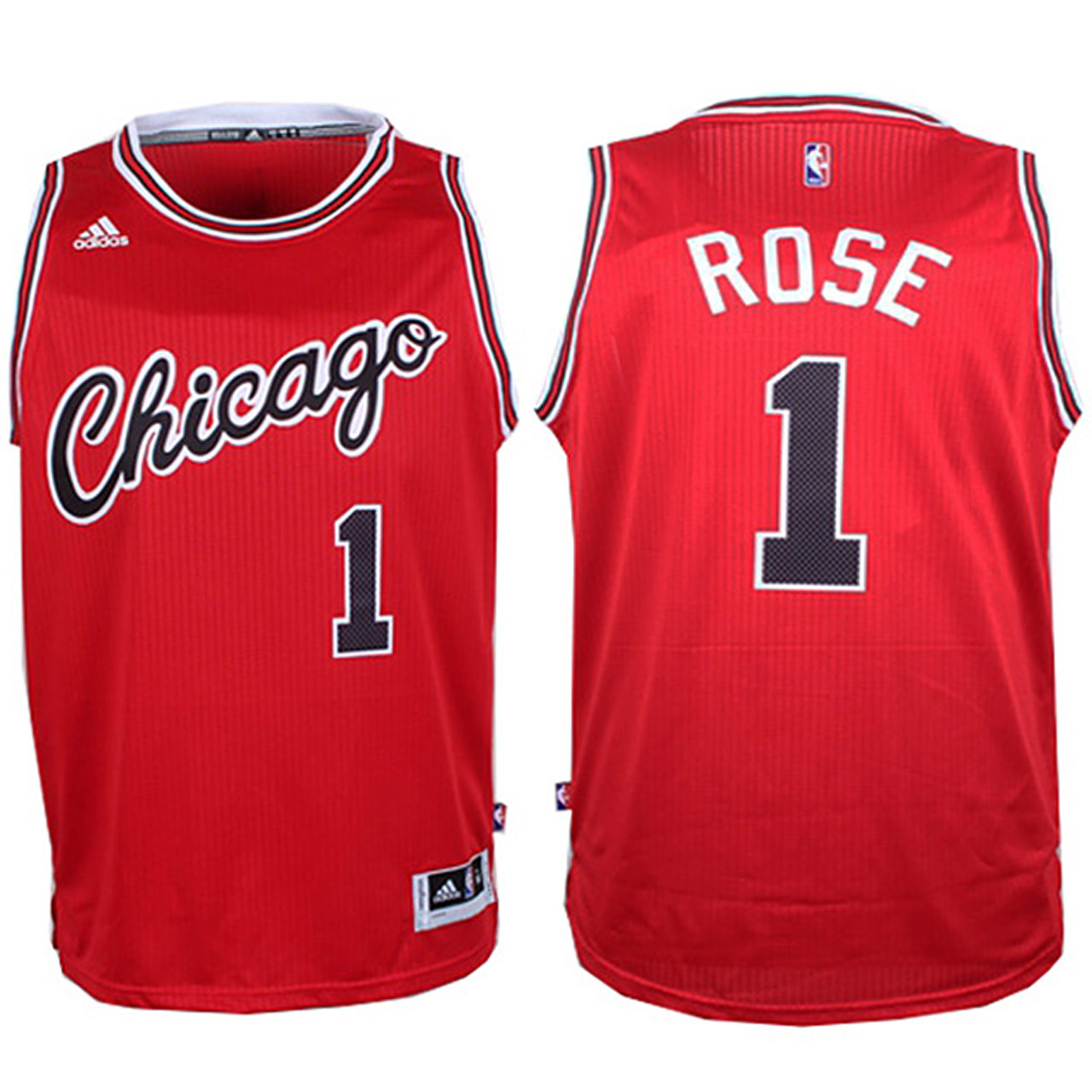 Male Derrick Rose Chicago Bulls #1 2015-16 NBA Hardwood Classics Nights Red New Jersey