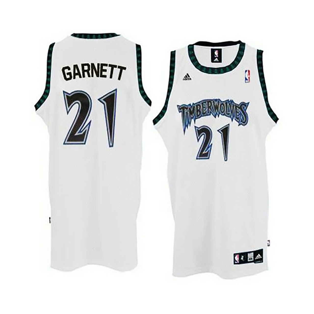 Male Kevin Garnett Minnesota Timberwolves #21 White Soul Swingman Jersey