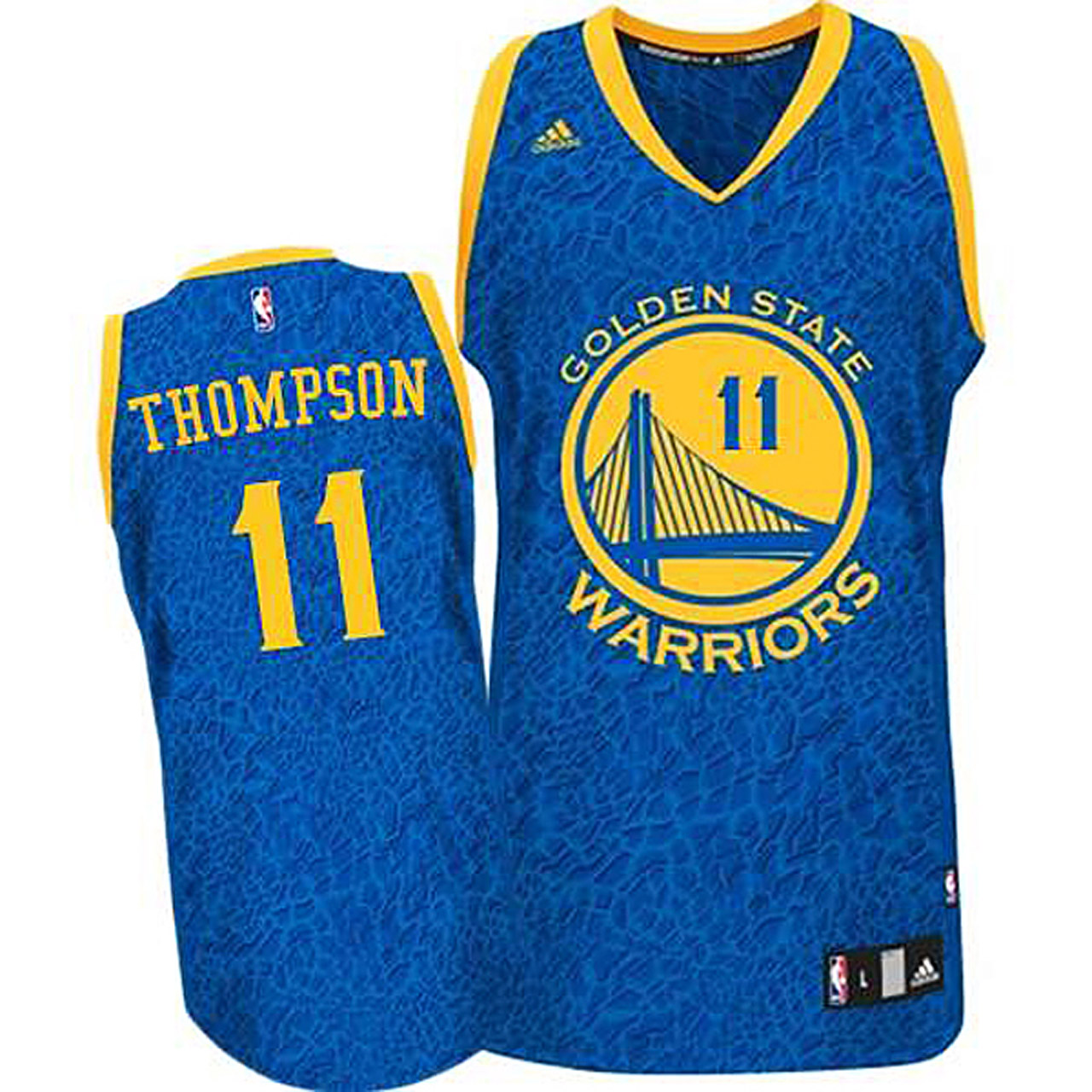 Male Klay Thompson Golden State Warriors #11 Crazy Light Leopard Swingman Jersey