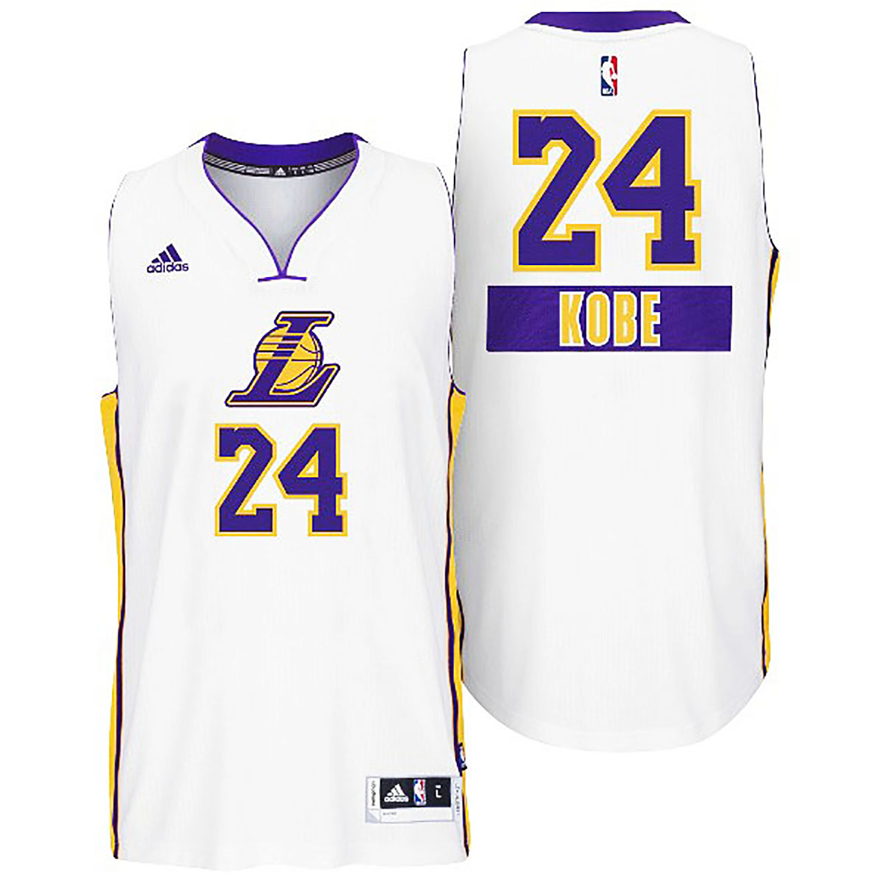 Male Kobe Bryant Los Angeles Lakers #24 2014 Christmas Day Big Logo Swingman Jersey