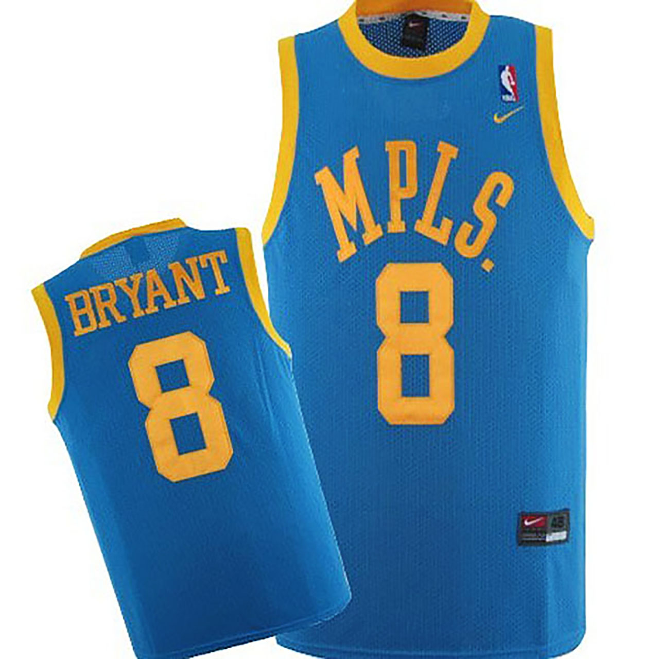 Male Kobe Bryant Minneapolis Lakers #8 Throwback Light Blue Jersey