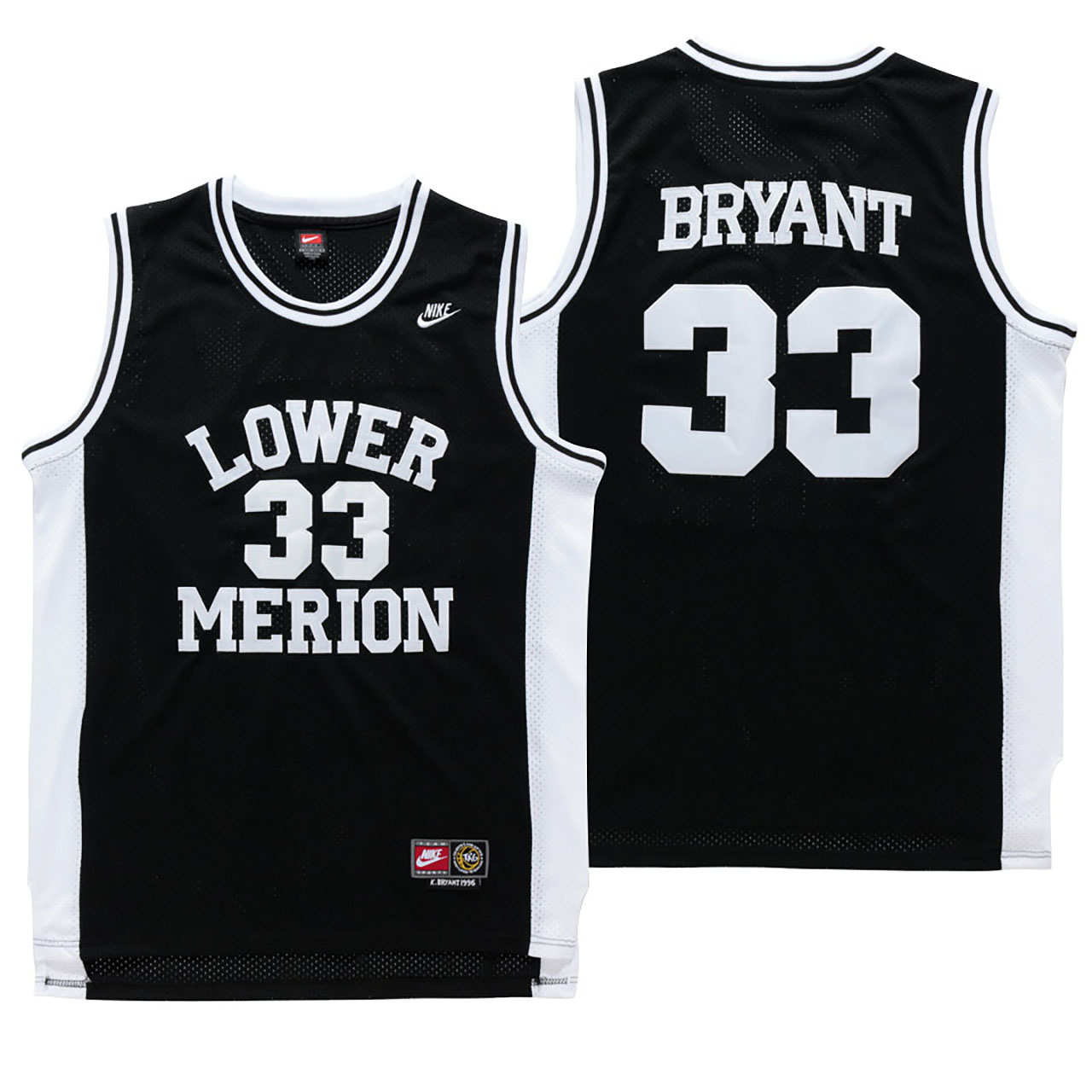 Male Lower Merion High School #33 Kobe Bryant Black  Jersey