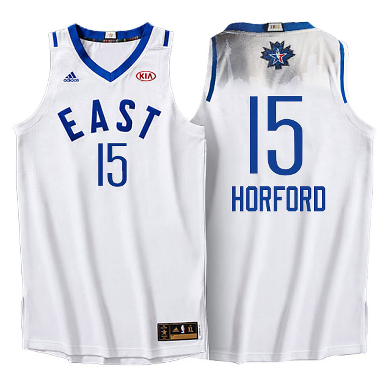 Male NBA 2016 Toronto All Star Eastern Conference Hawks #15 Al Horford White Jersey