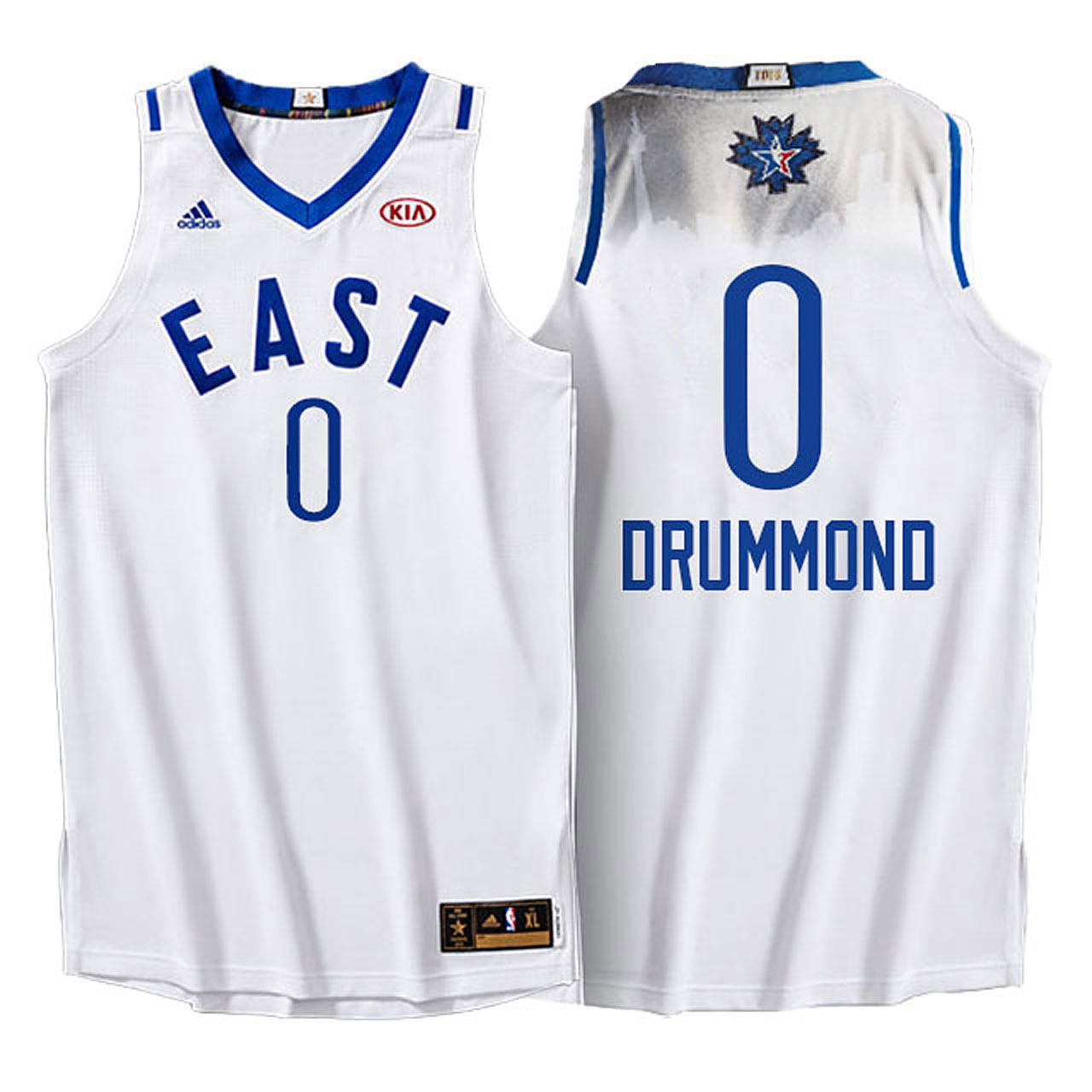 Male NBA 2016 Toronto All Star Eastern Conference Pistons #0 Andre Drummond White Jersey