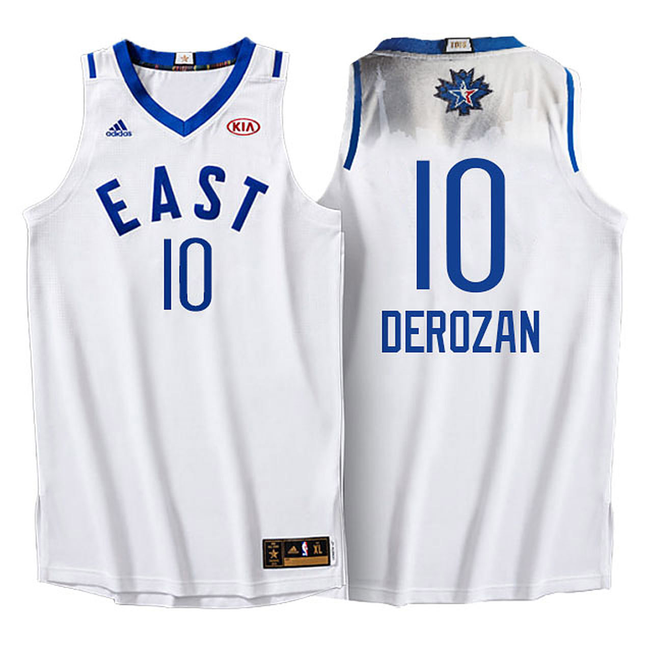 Male NBA 2016 Toronto All Star Eastern Conference Raptors #10 DeMar DeRozan White Jersey