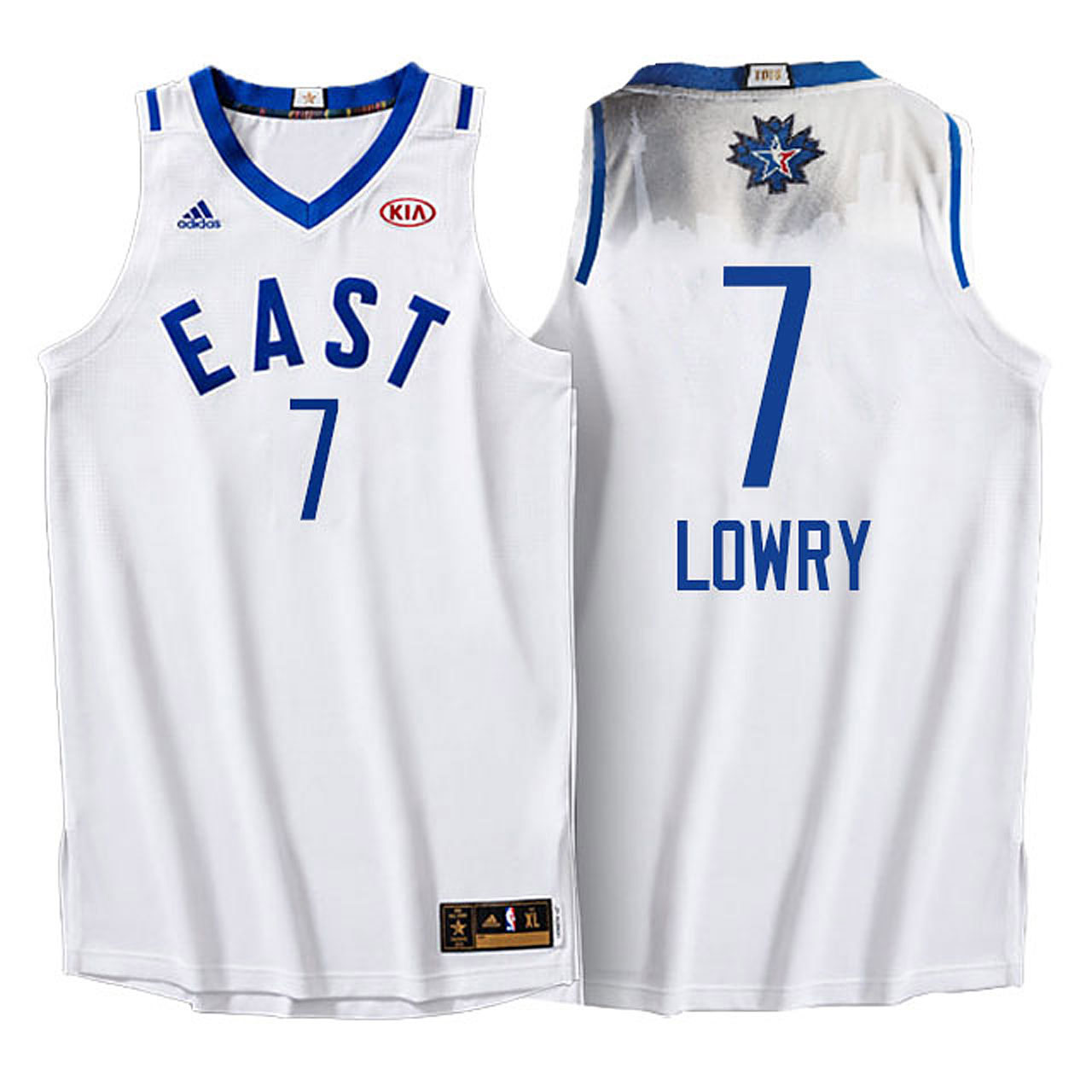 Male NBA 2016 Toronto All Star Eastern Conference Raptors #7 Kyle Lowry White Jersey