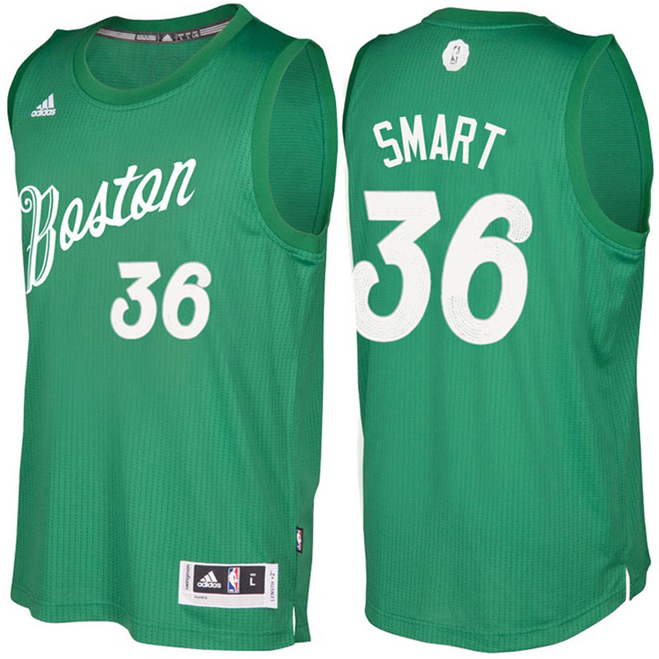 Male NBA Boston Celtics #36 Marcus Smart Green 2016-17 Christmas Day Jersey