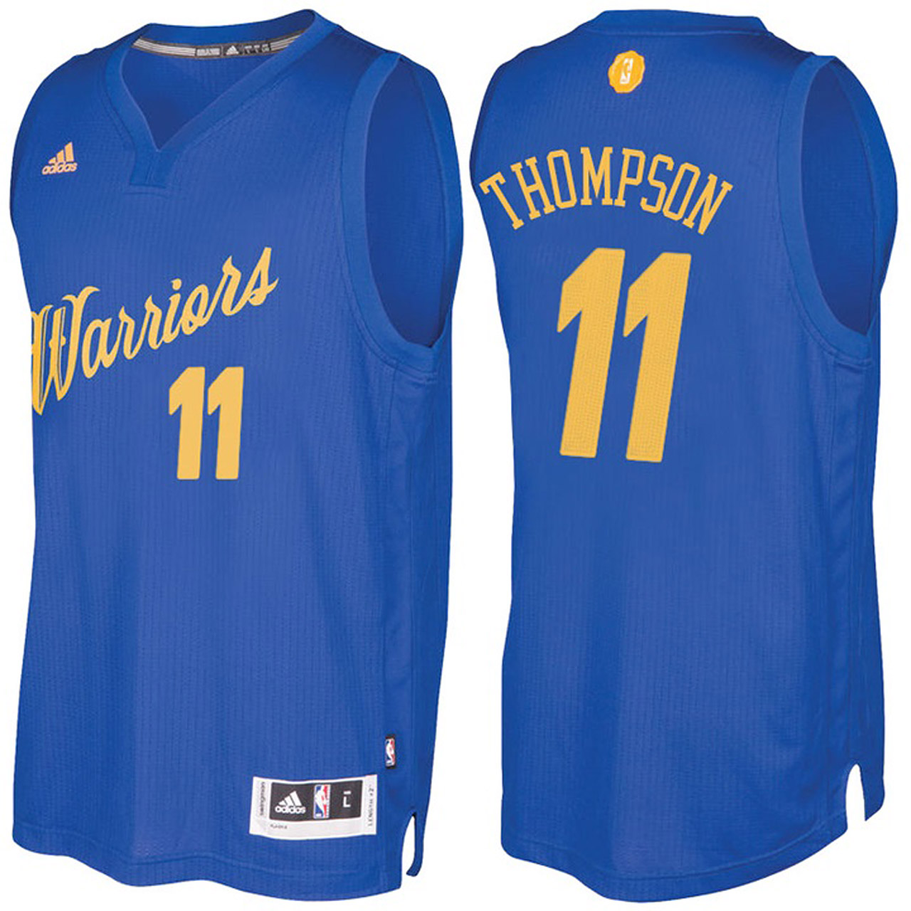 Male NBA Golden State Warriors #11 Klay Thompson Royal 2016-17 Christmas Day Jersey