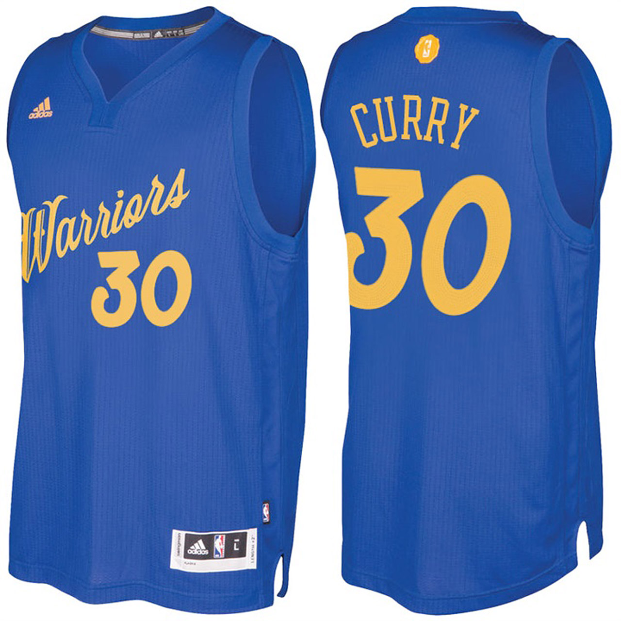 Male NBA Golden State Warriors #30 Stephen Curry Royal 2016-17 Christmas Day Jersey