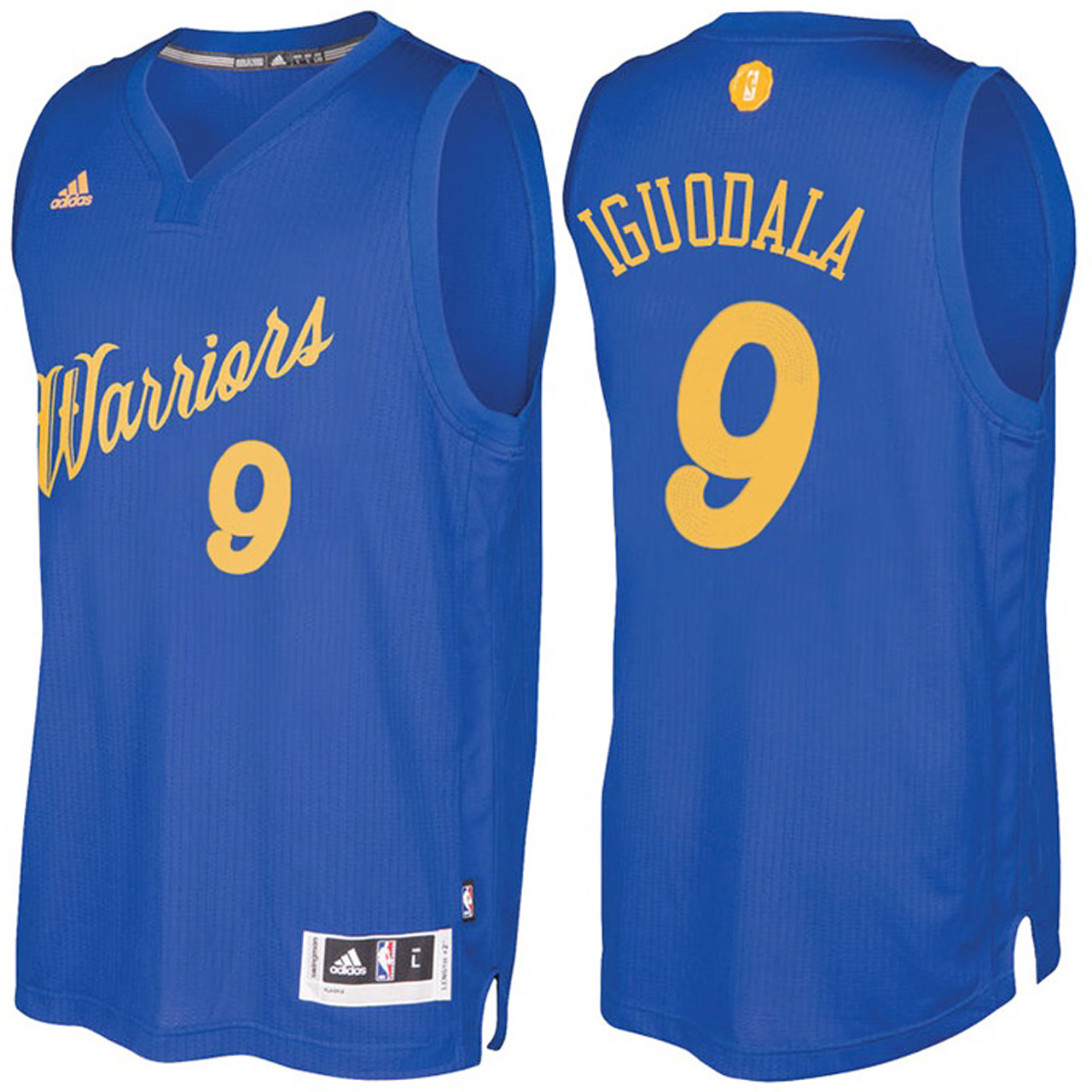 Male NBA Golden State Warriors #9 Andre Iguodala Royal 2016-17 Christmas Day Jersey