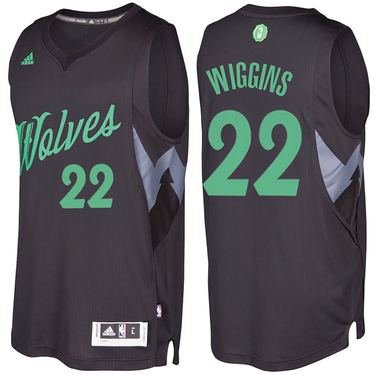 Male NBA Minnesota Timberwolves #22 Andrew Wiggins Black 2016-17 Christmas Day Jersey