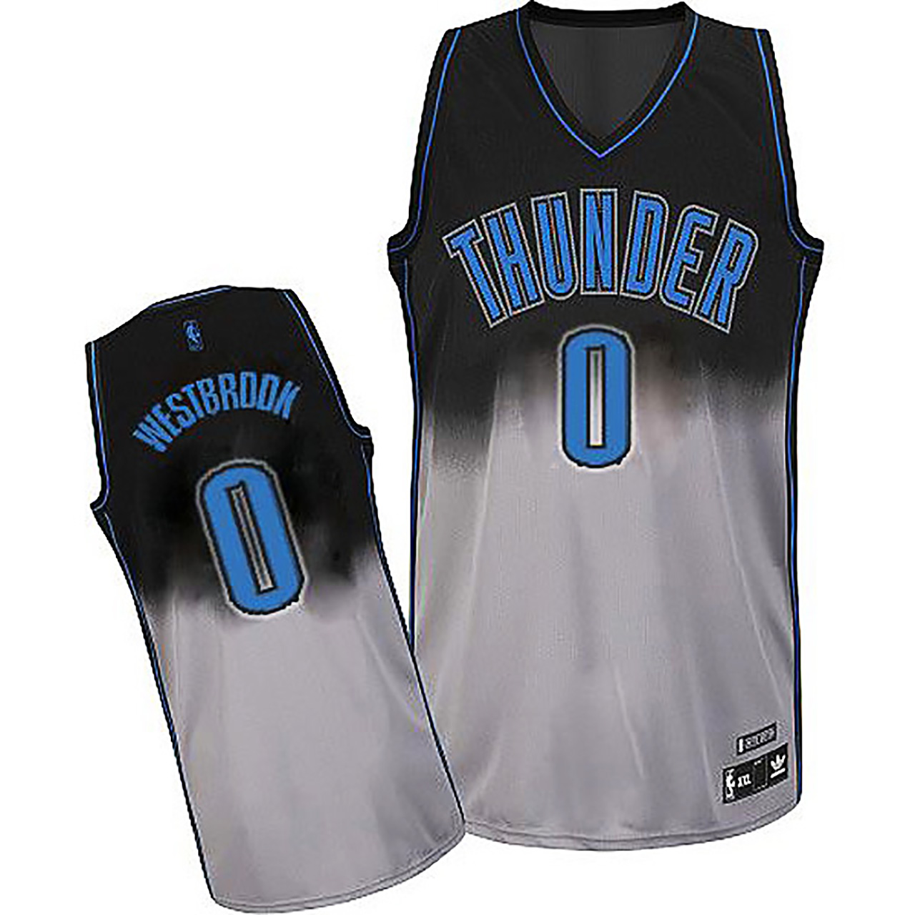 Male Russell Westbrook Oklahoma City Thunder #0 2015 Fadeaway New Swingman Fashion Jersey