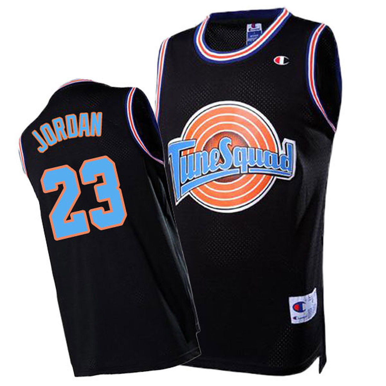 Male Space Jam #23 Michael Jordan Tune Squad Throwback Black Jersey