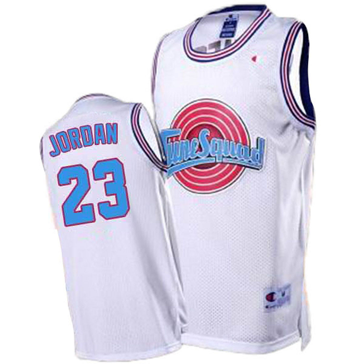 Male Space Jam #23 Michael Jordan Tune Squad Throwback White Jersey