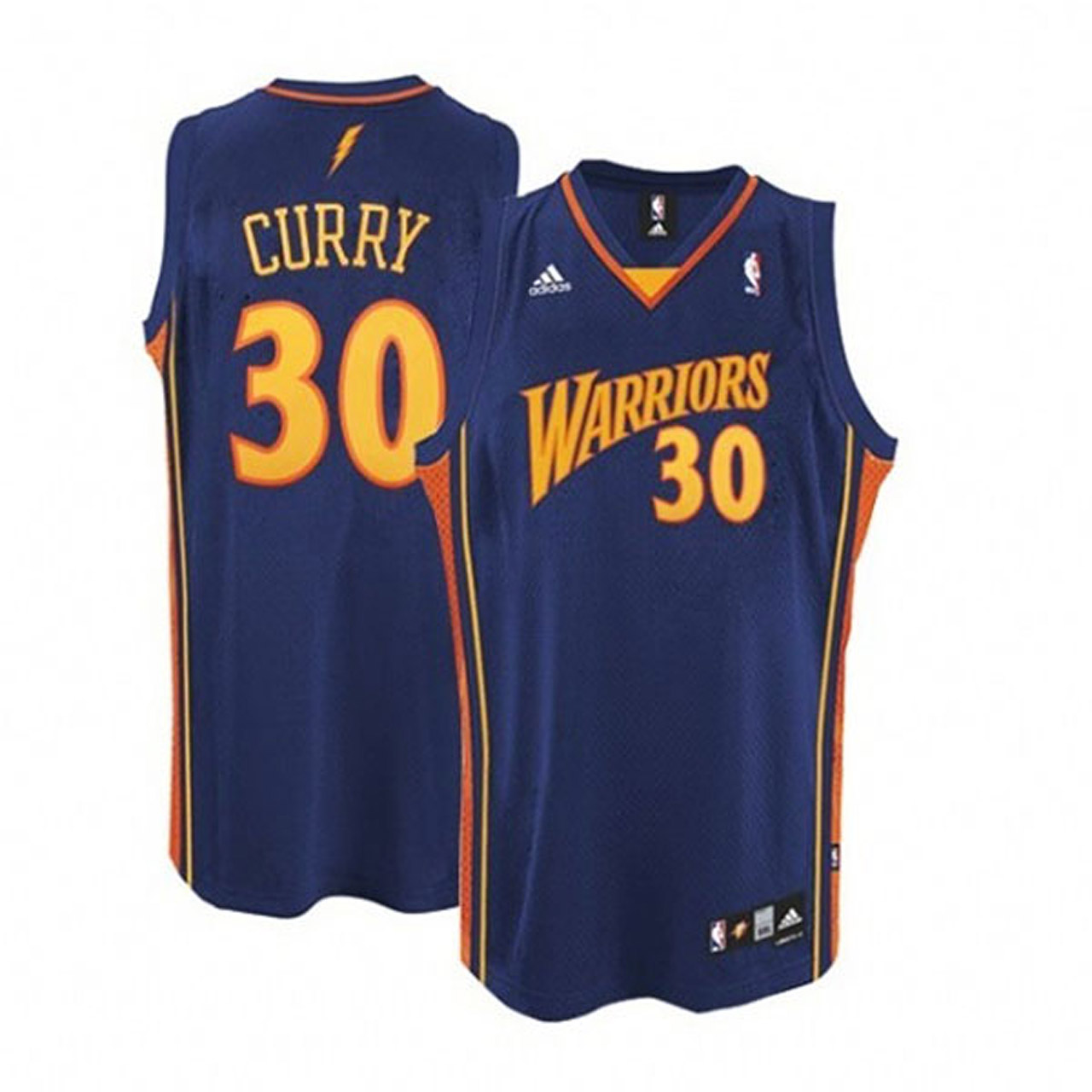 Male Stephen Curry Golden State Warriors #30 Throwback Blue Swingman Jersey