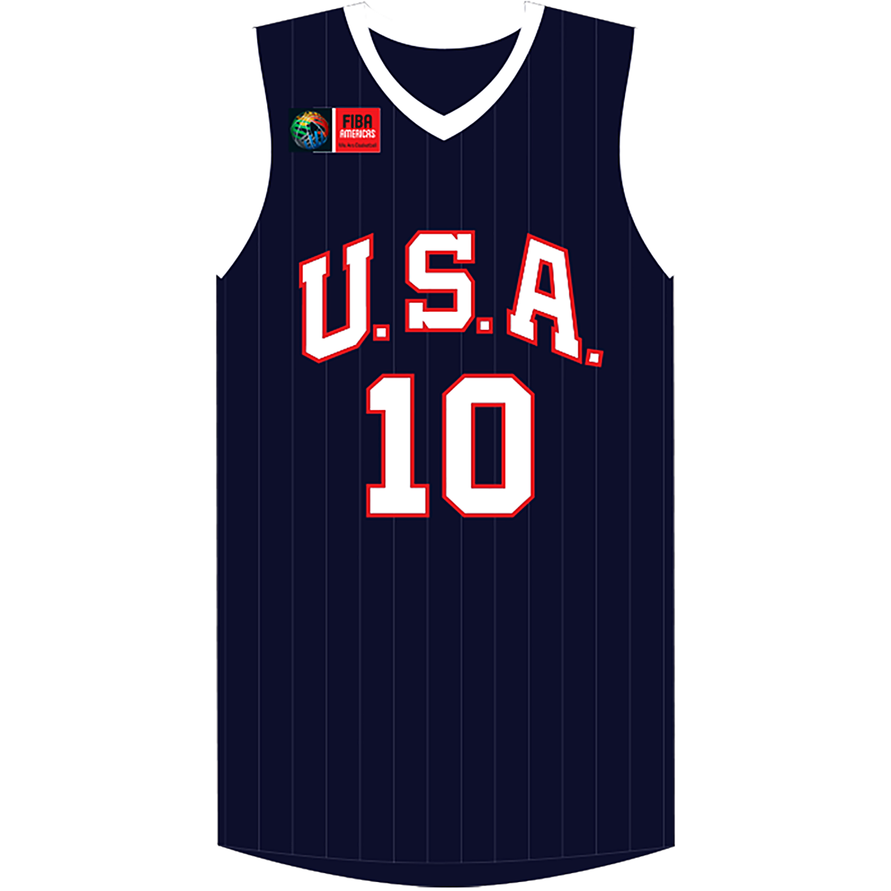 Male Team USA FIBA #10 Kobe Bryant Away Navy  Jersey