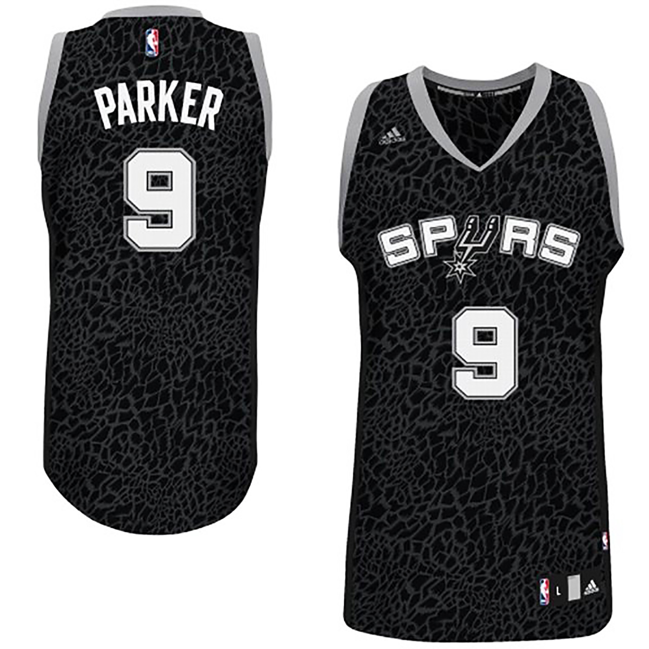 Male Tony Parker San Antonio Spurs #9 Crazy Light Leopard Swingman Jersey