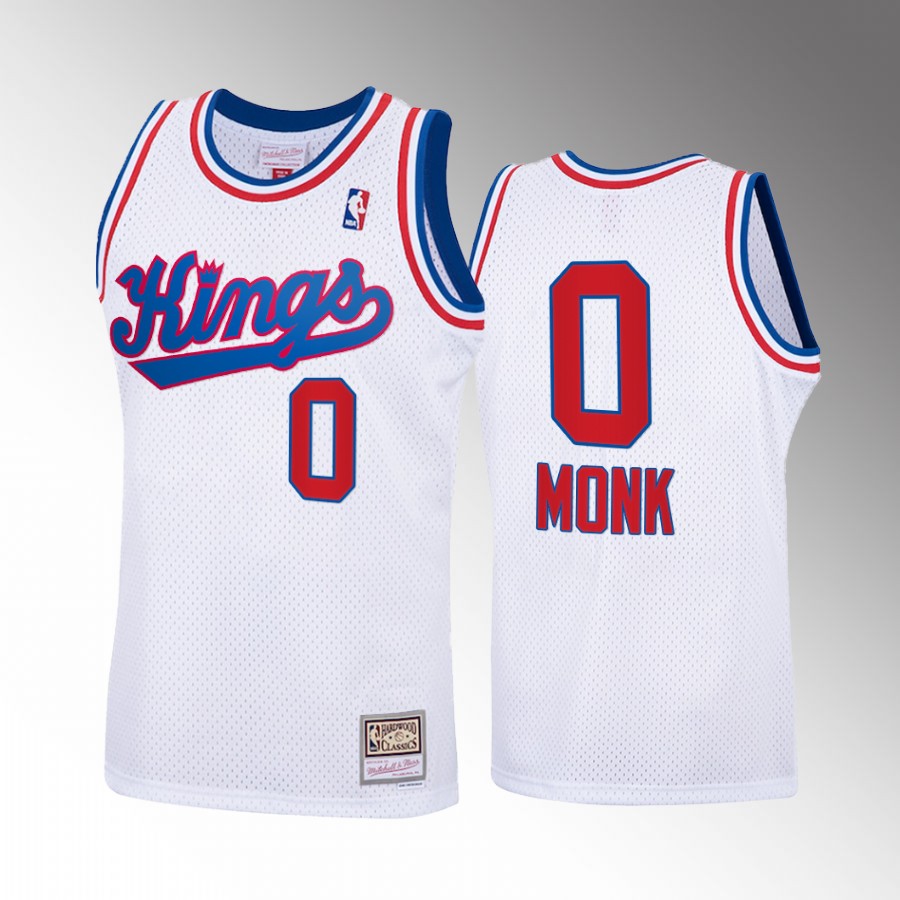 Malik Monk #0 Sacramento Kings Hardwood Classics White Throwback 70s Jersey
