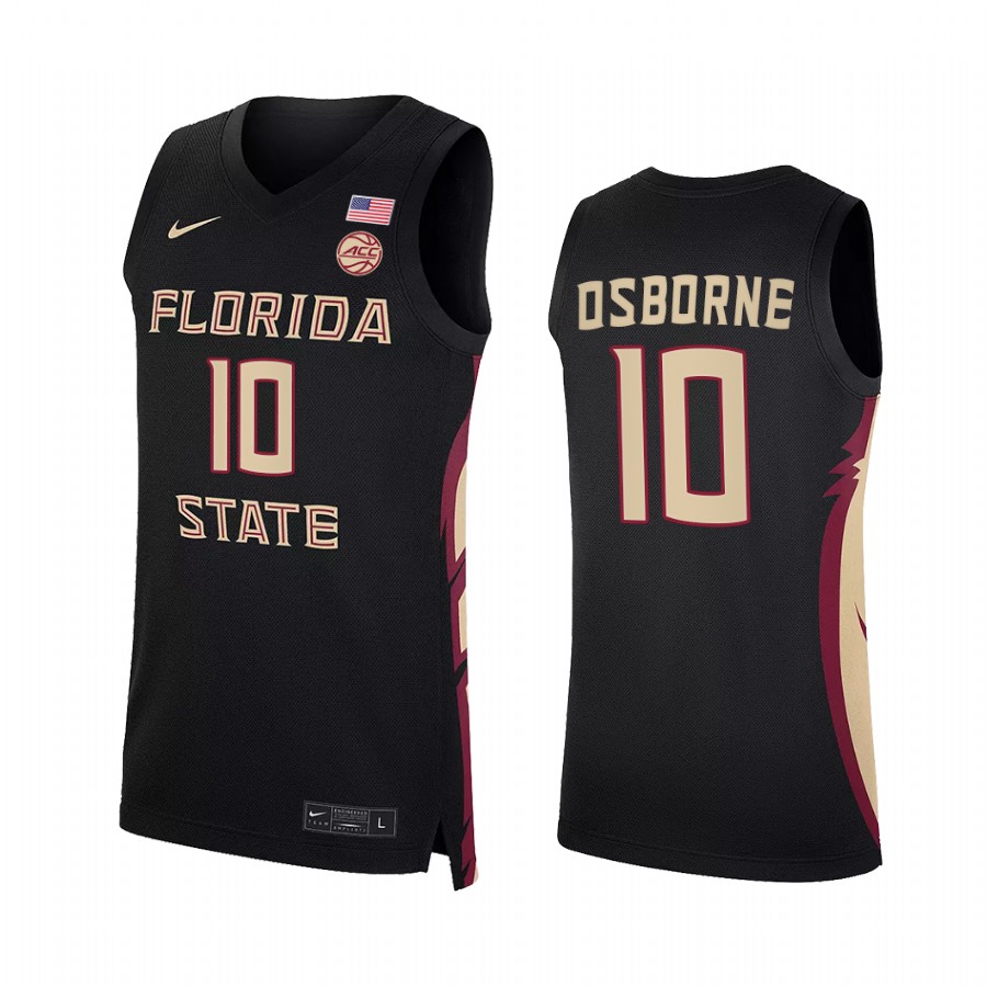 Malik Osborne Florida State Seminoles Black Jersey 2022 College