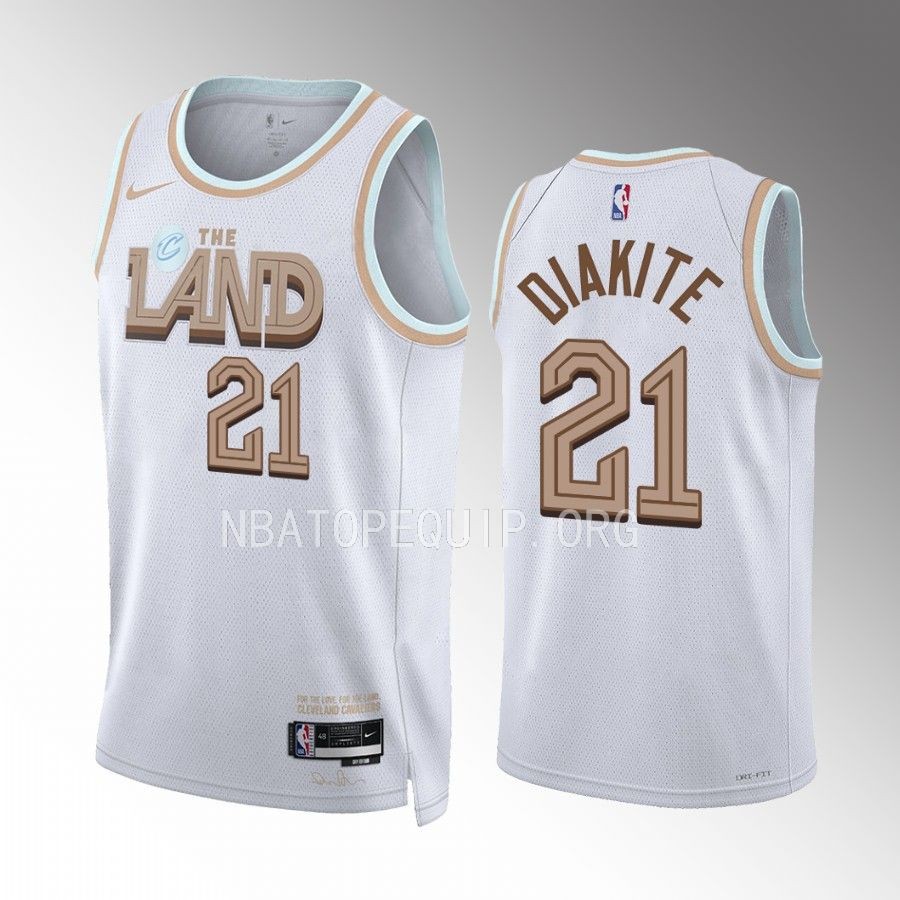 Mamadi Diakite 2022-23 Cleveland Cavaliers White #21 City Edition Jersey Swingman