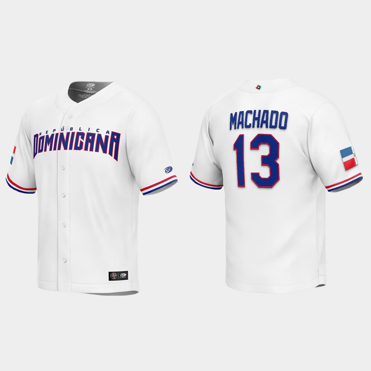Manny Machado Dominican Republic  2023 World  Classic Jersey - White