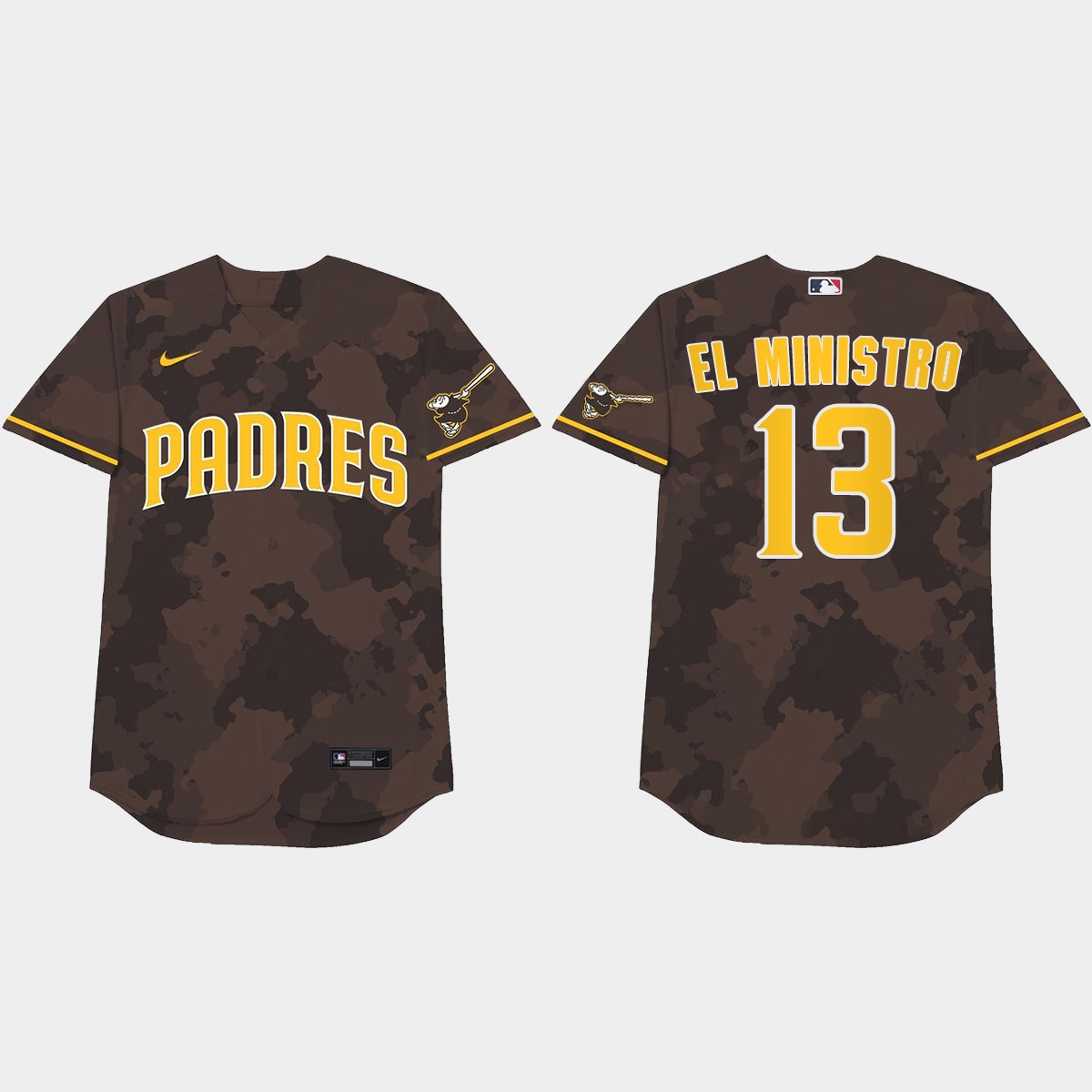 Manny Machado Nickname Padres 2021 Players' Weekend El Ministro Jersey - Camo