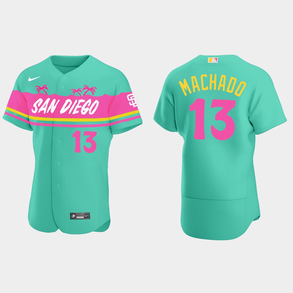 Manny Machado San Diego Padres City Connect Jersey - Teal