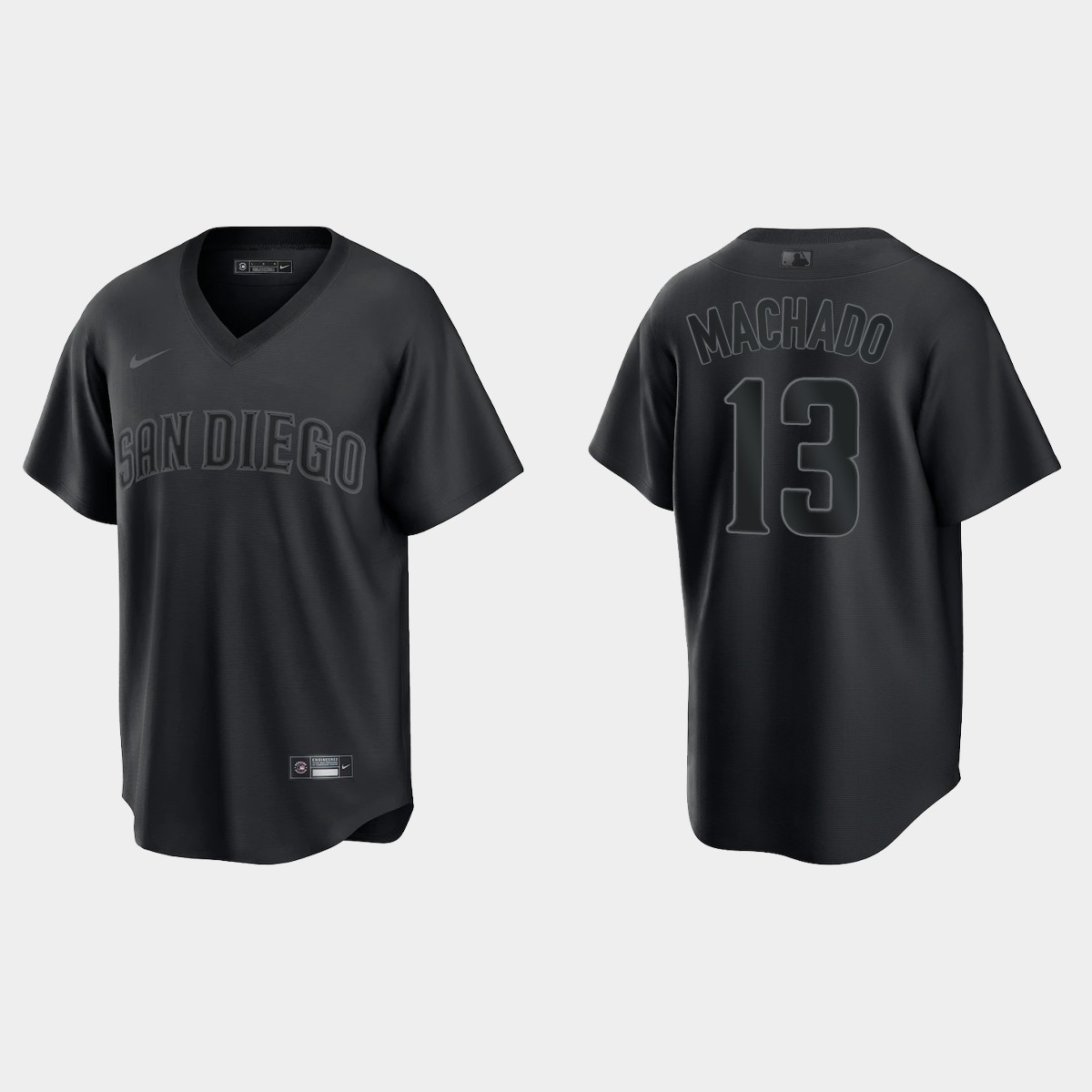 Manny Machado San Diego Padres Pitch Black Fashion Jersey - Black