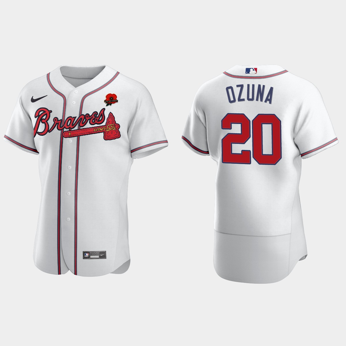 Marcell Ozuna Atlanta Braves 2021 Memorial Day Jersey - White