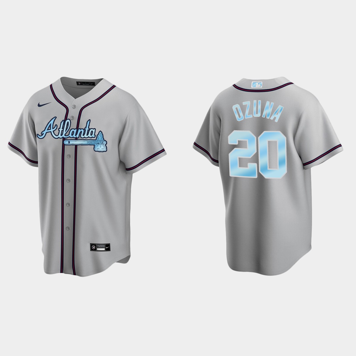 Marcell Ozuna Atlanta Braves 2022 Father's Day Jersey - Gray