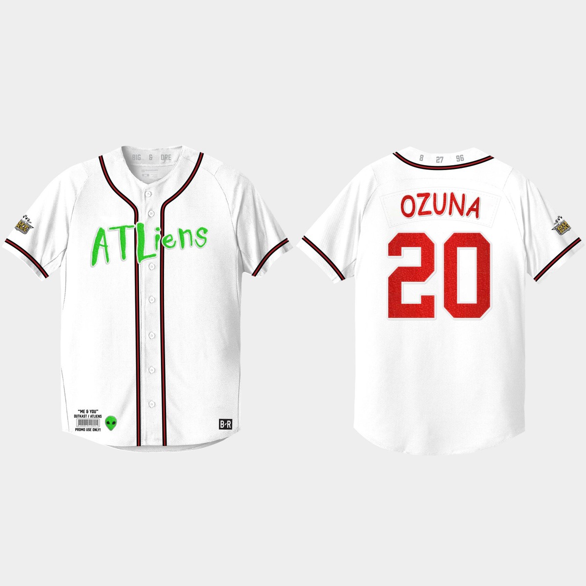 Marcell Ozuna Atlanta Braves 25th Anniversary  Outkast Jersey - White
