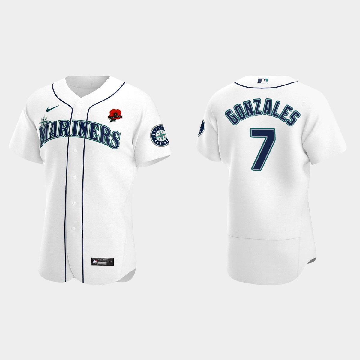 Marco Gonzales Seattle Mariners 2021 Memorial Day Jersey - White