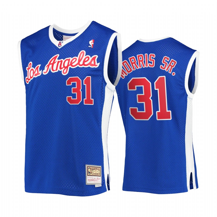 Marcus Morris Sr. #31 LA Clippers Hardwood Classics Jersey Royal