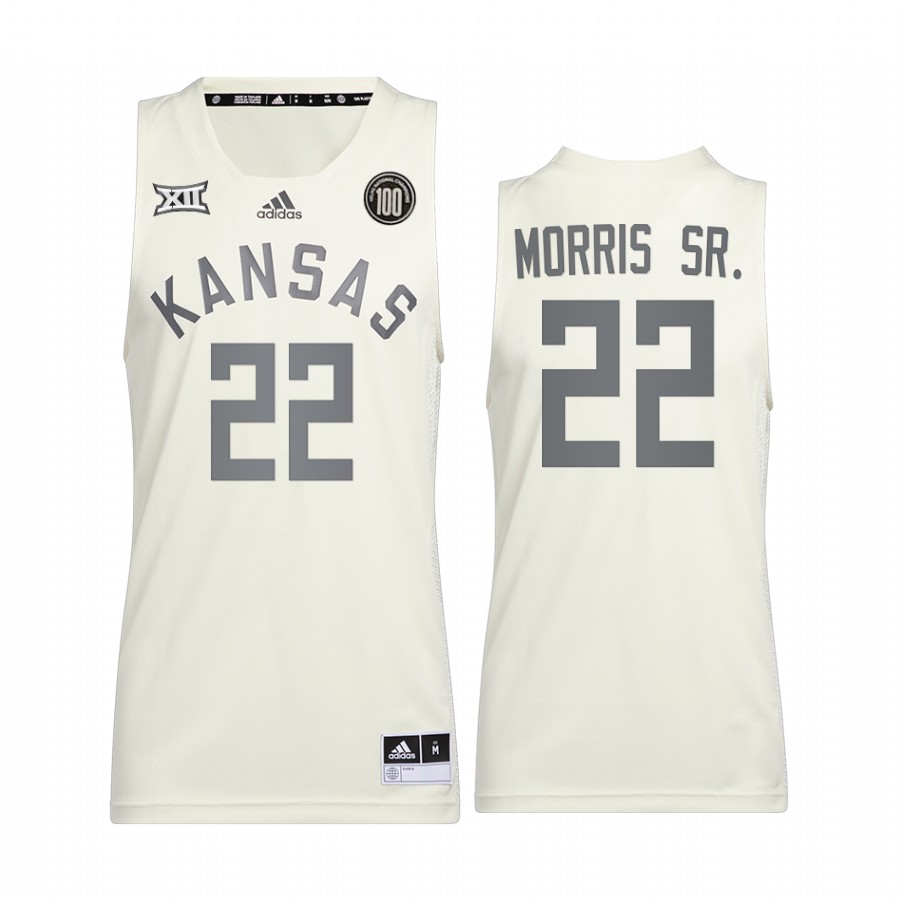 Marcus Morris Sr. Kansas Jayhawks White Jersey Reverse Retro Alumni