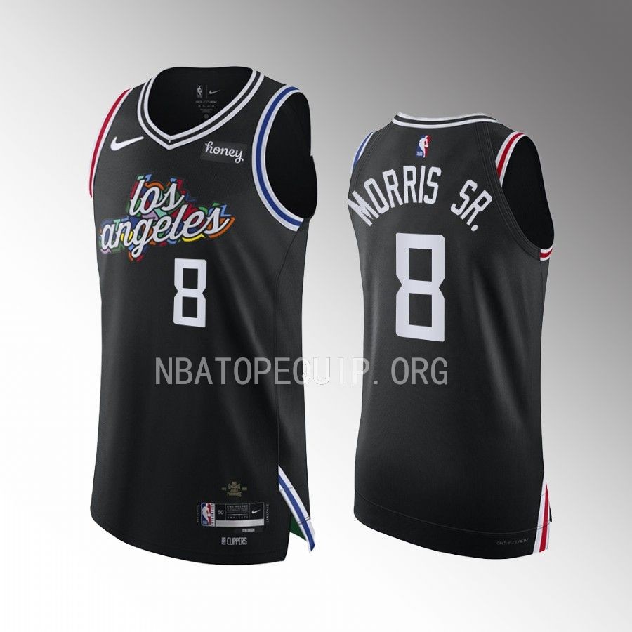 Marcus Morris Sr. Los Angeles Clippers 2022-23 City Edition #8 Jersey Black