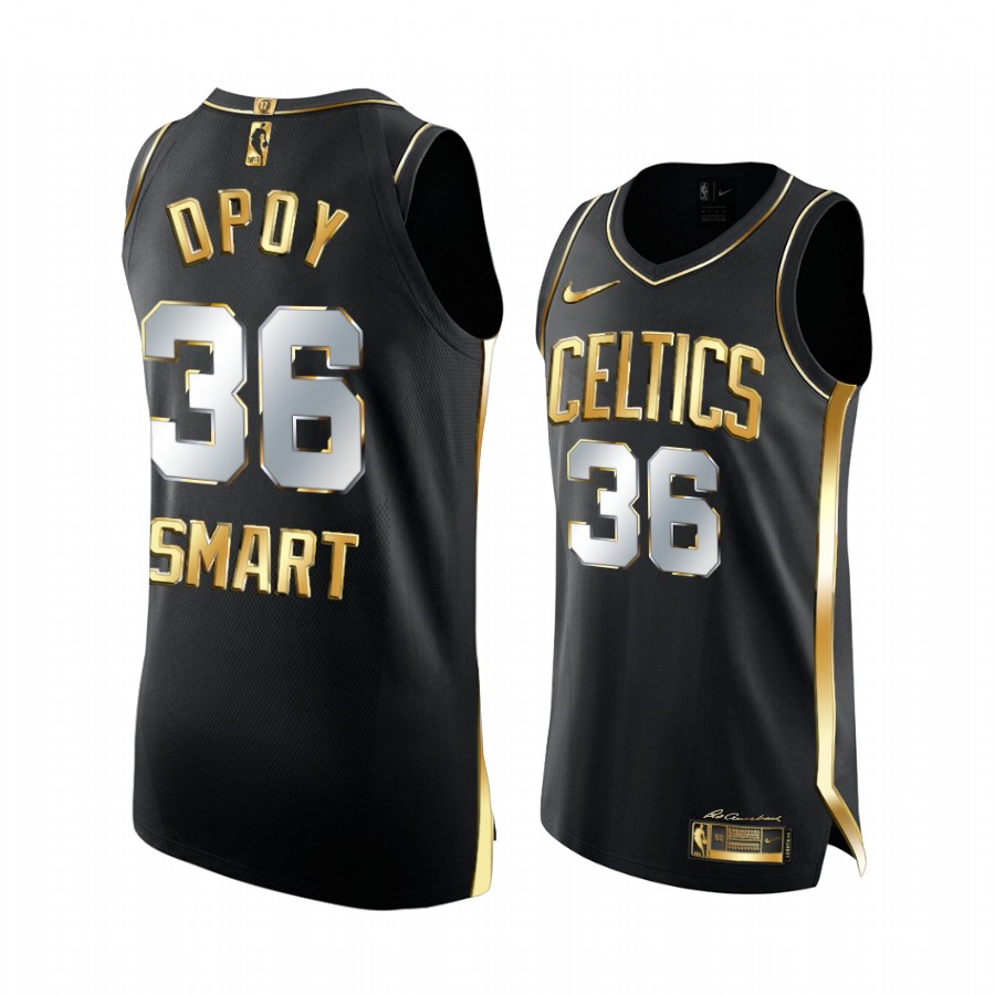 Marcus Smart 2021-22 NBA DOPY Winner Boston Celtics #36 Black Jersey Golden Limited
