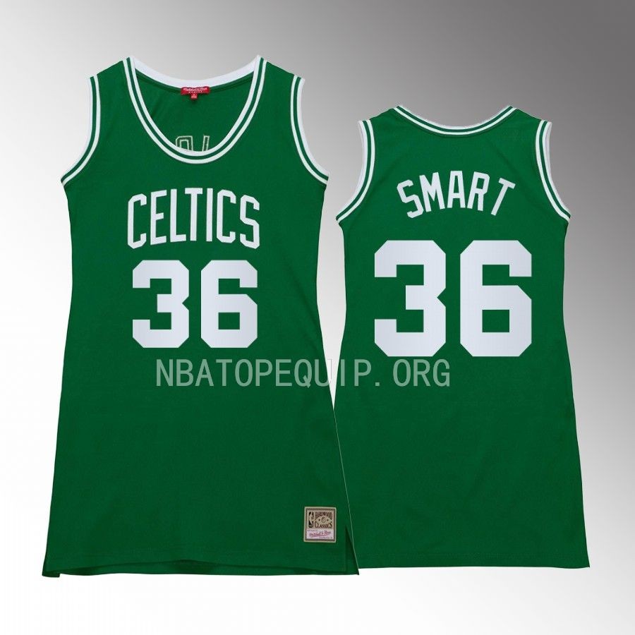 Marcus Smart Boston Celtics #36 Hardwood Classics Jersey Green Women