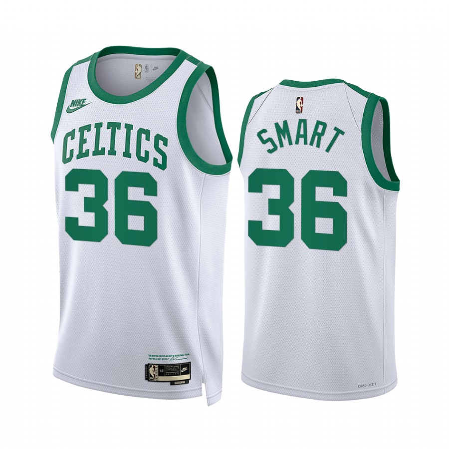 Marcus Smart Boston Celtics 2021-22 Classic Edition White #36 Jersey Year Zero
