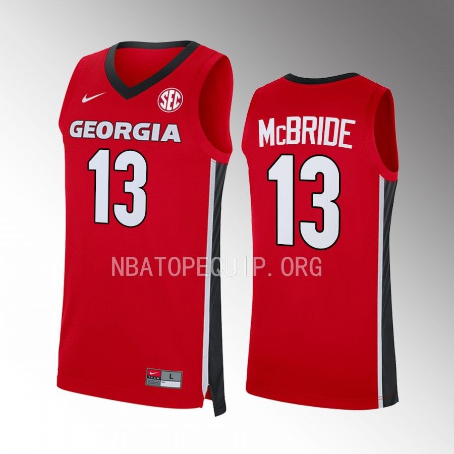 Mardrez McBride Georgia Bulldogs Red Jersey 2022-23 Away