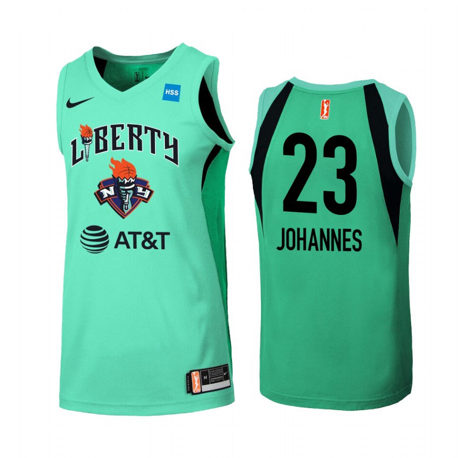 Marine Johannes New York Liberty WNBA Primary Women's Mint Green Jersey