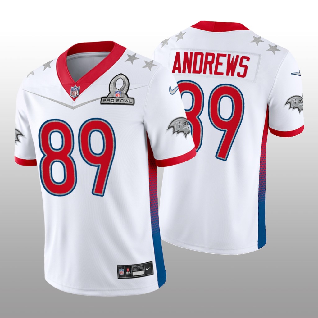 Mark Andrews White Game Jersey 2022 AFC Pro Bowl - Men's